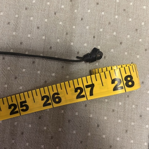 Like new Miansai sterling silver anchor cuff w/ blue leather wrap - Picture 4 of 5